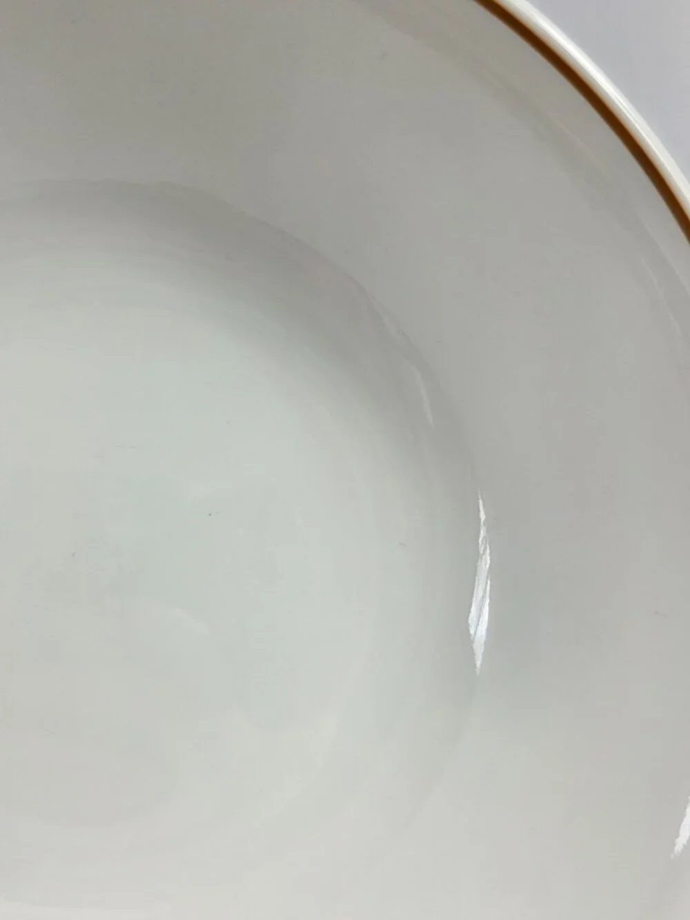 Corning Corelle Indian Summer 10 Inch Round Serving Bowl White Single Brown Ring